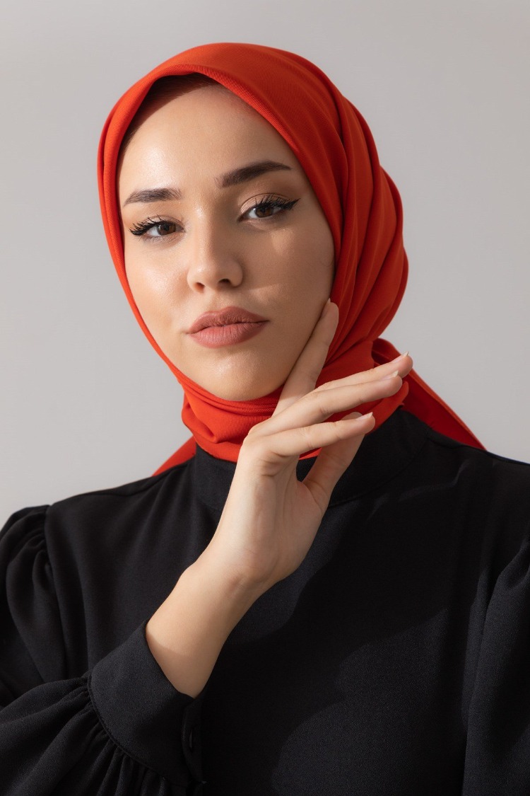 Silk Home Twill Eşarp 11343 - Turuncu