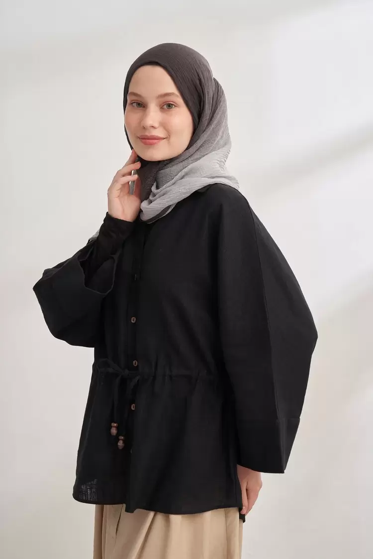 ARMANDA - 3359 Müslin Degrade - Siyah - Gri