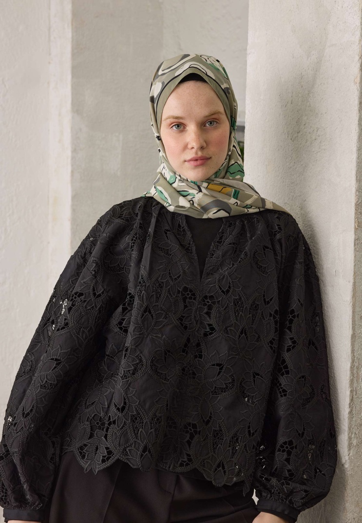 Fresh Scarfs - Aspen Desen Şal - Naturel Bej