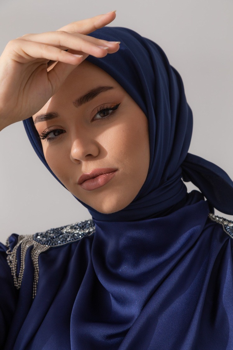 Silk Home Twill Eşarp 11343 - Lacivert
