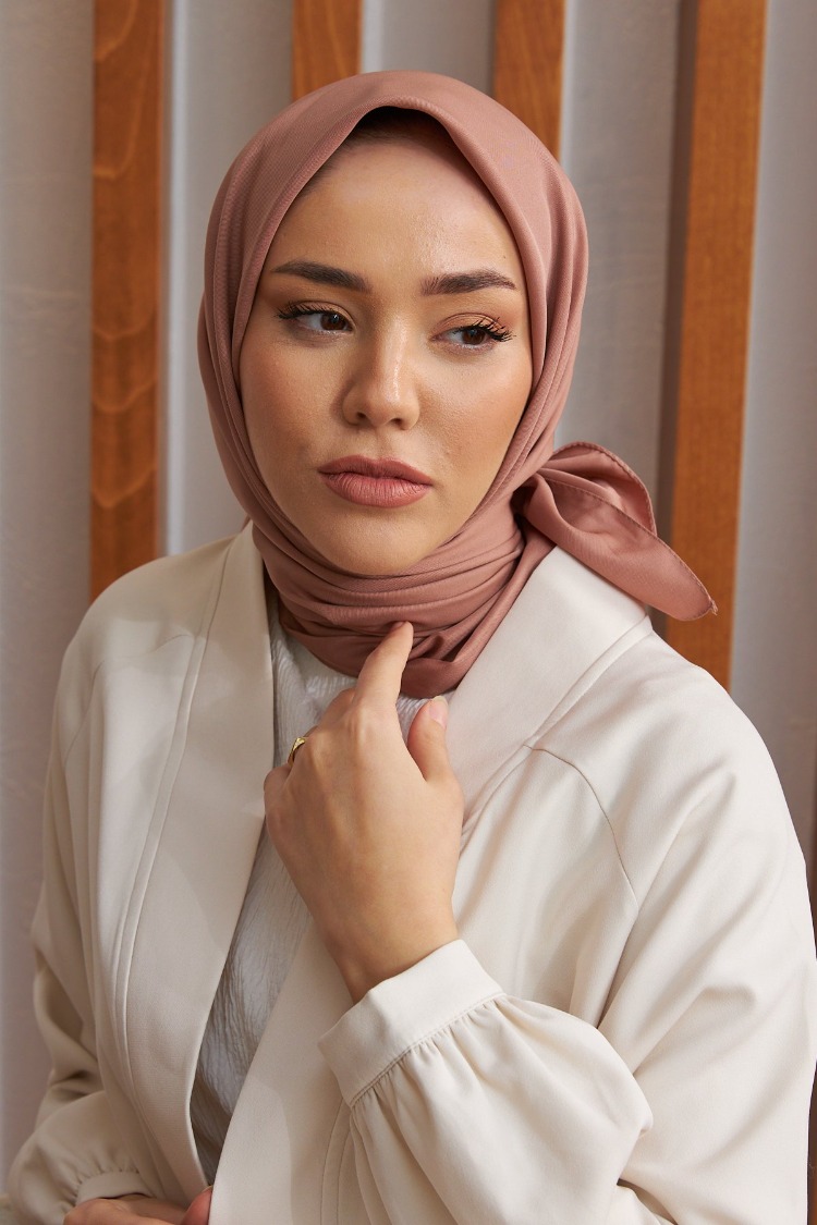 Silk Home Twill Eşarp 11343 - Sütlü Kahve