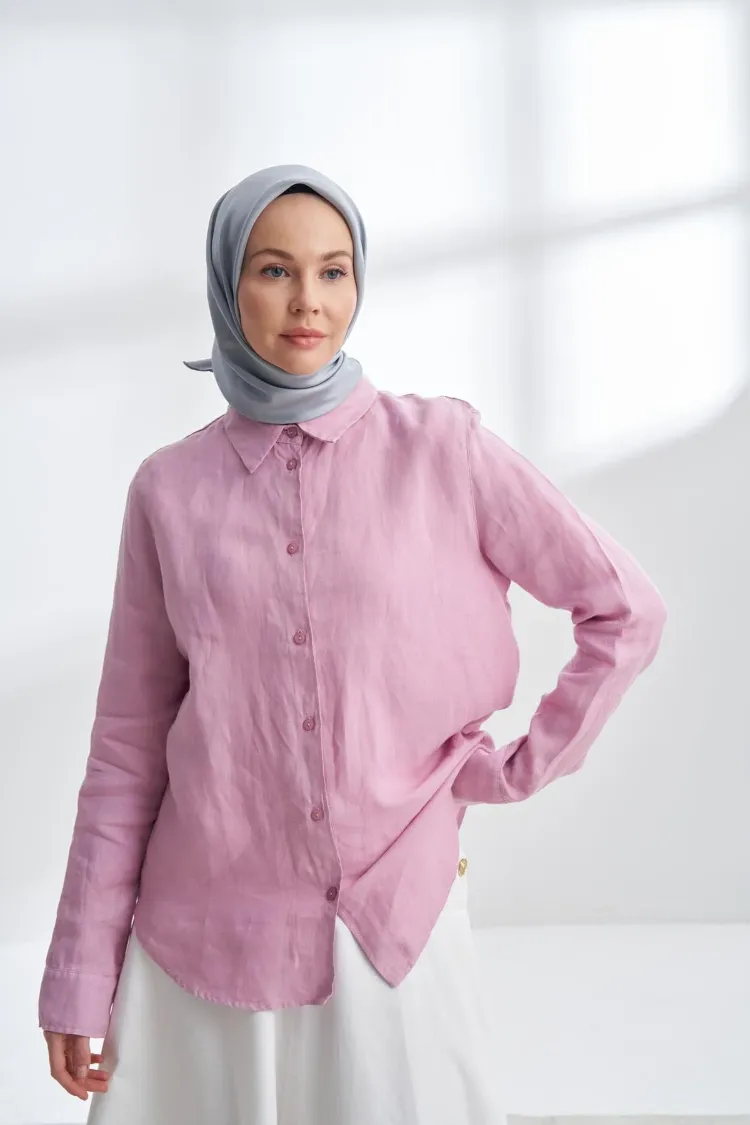 ARMANDA - 4400 Premium Twill İpek Eşarp - Gri