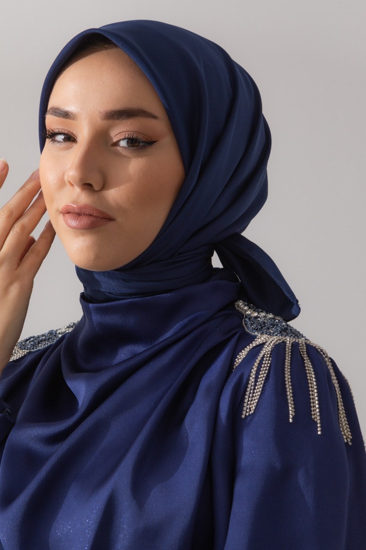 Silk Home Twill Eşarp 11343 - Lacivert
