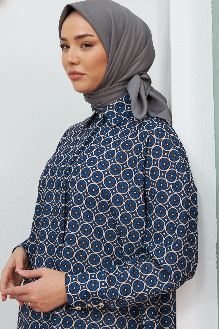 Silk Home Twill Eşarp 11343 - Füme