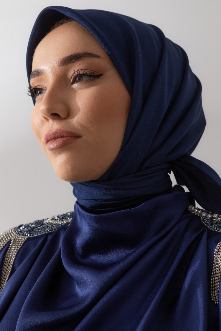 Silk Home Twill Eşarp 11343 - Lacivert