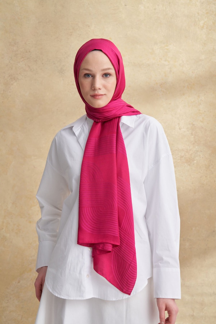 Armanda - 3305 Fiori Jakar Line Desen - Fuşya