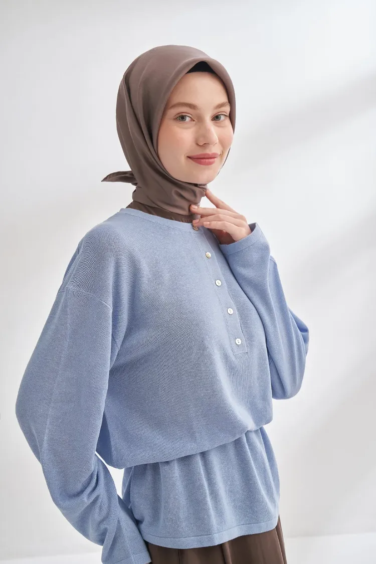ARMANDA - 4400 Premium Twill İpek Eşarp - Toprak