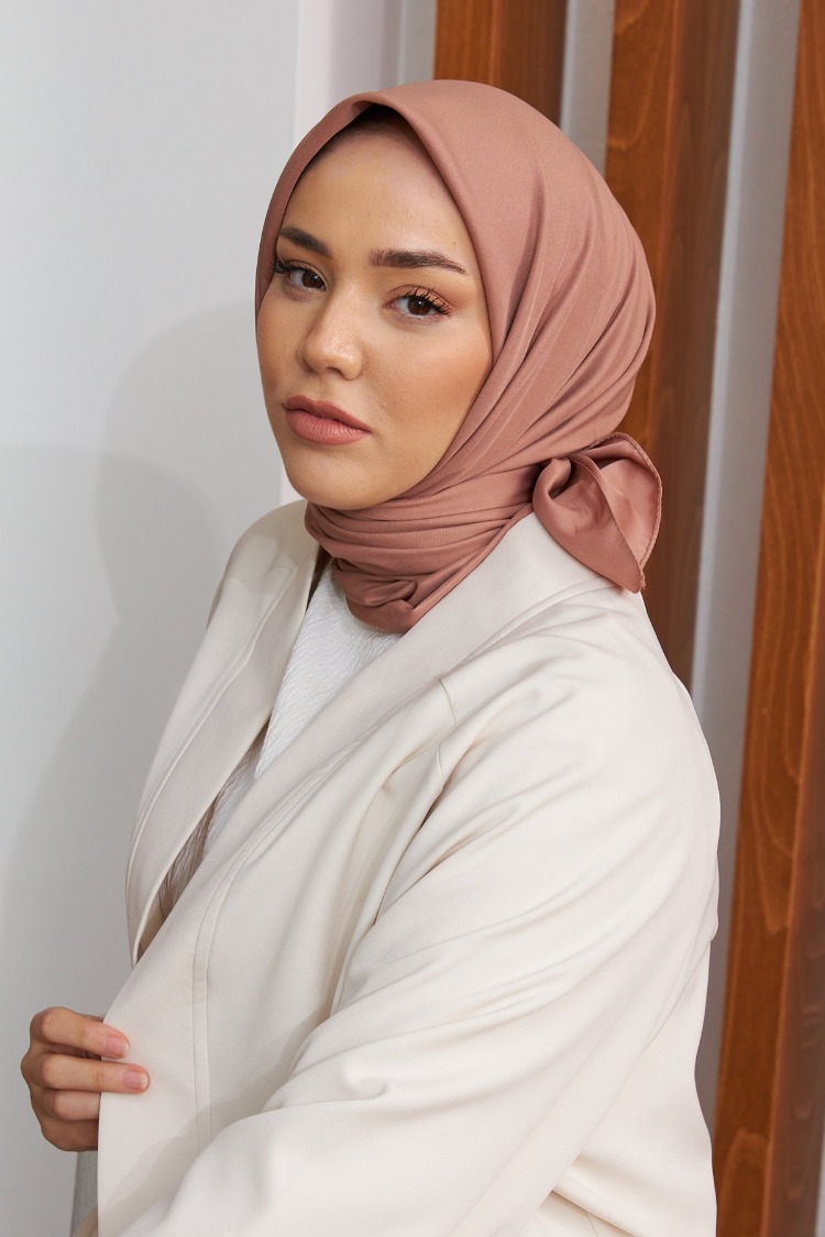 Silk Home Twill Eşarp 11343 - Sütlü Kahve