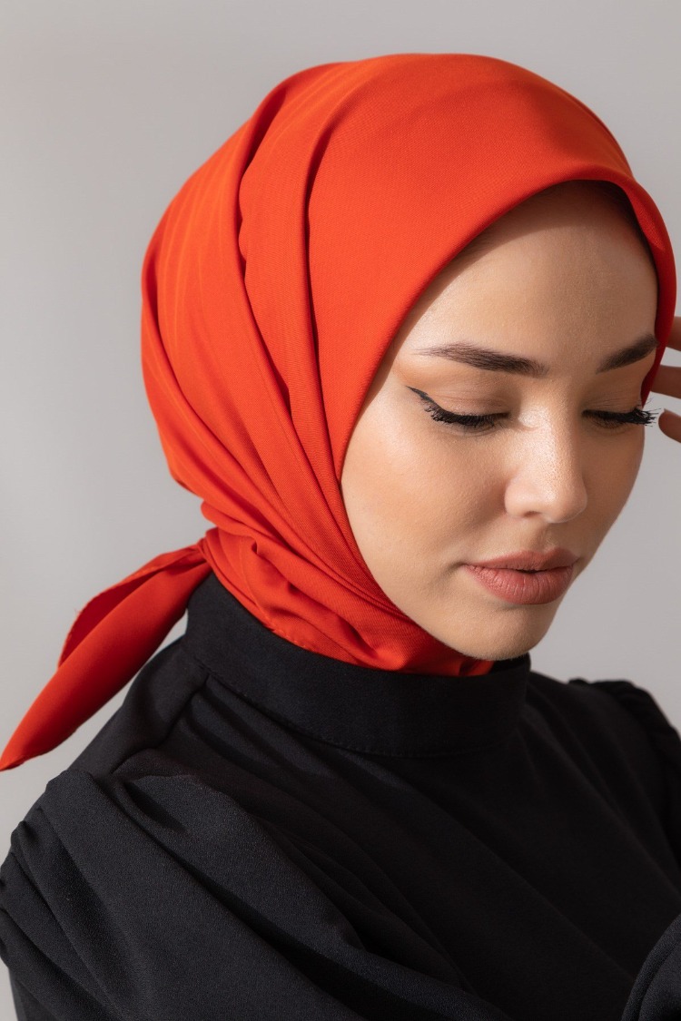 Silk Home Twill Eşarp 11343 - Turuncu