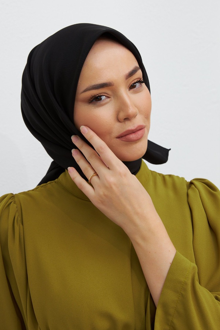 Silk Home Twill Eşarp 11343 - Siyah
