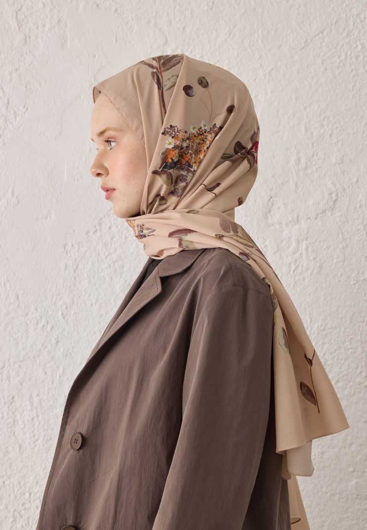 Fresh Scarfs - Hazel Desen Şal - Somon