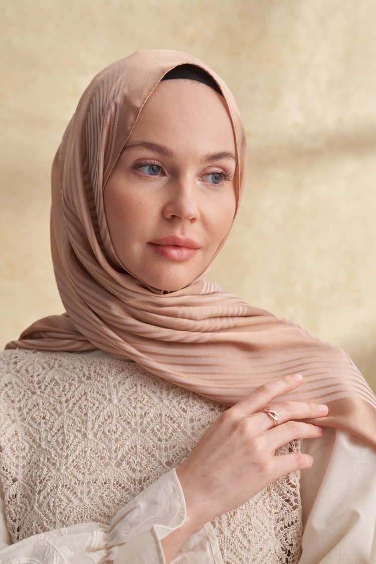 Armanda - 3305 Fiori Jakar Line Desen - Koyu Bej