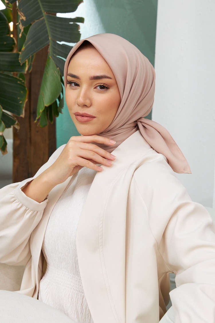 Silk Home Twill Eşarp 11343 - Bej