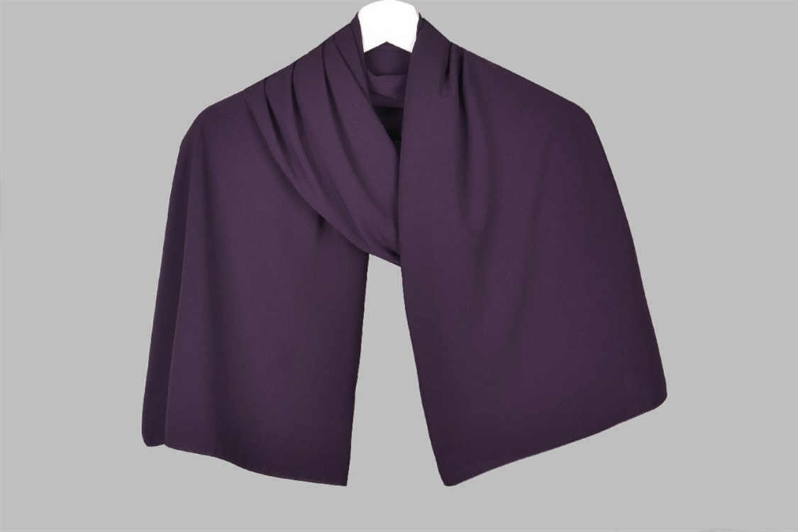 KROREN - Medine İpeği Şal - Koyu Mürdüm