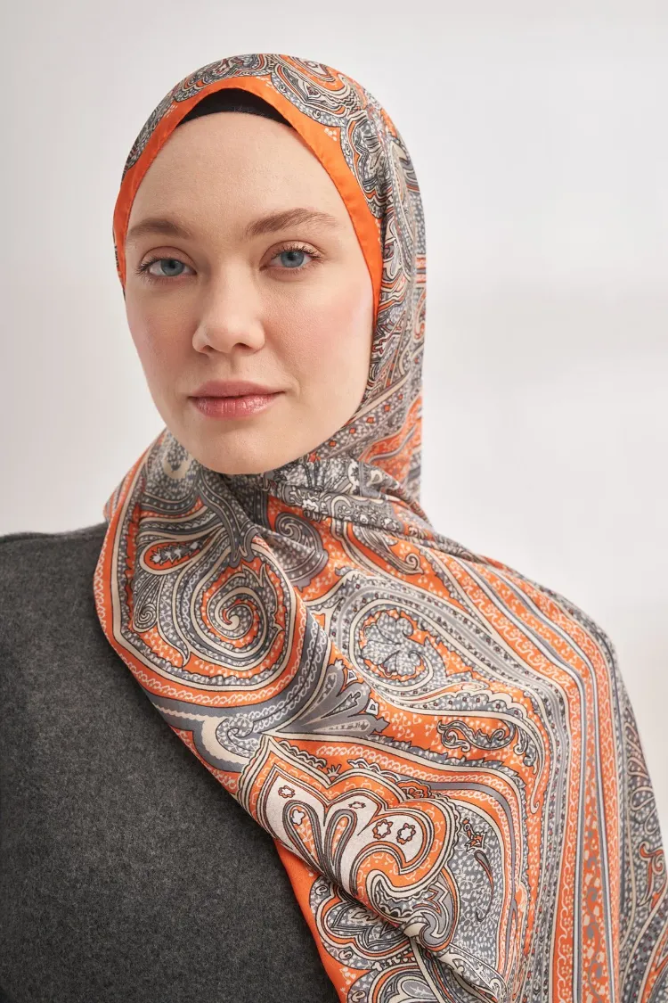 ARMANDA - 4456 Mystic Desen Şal - Orange
