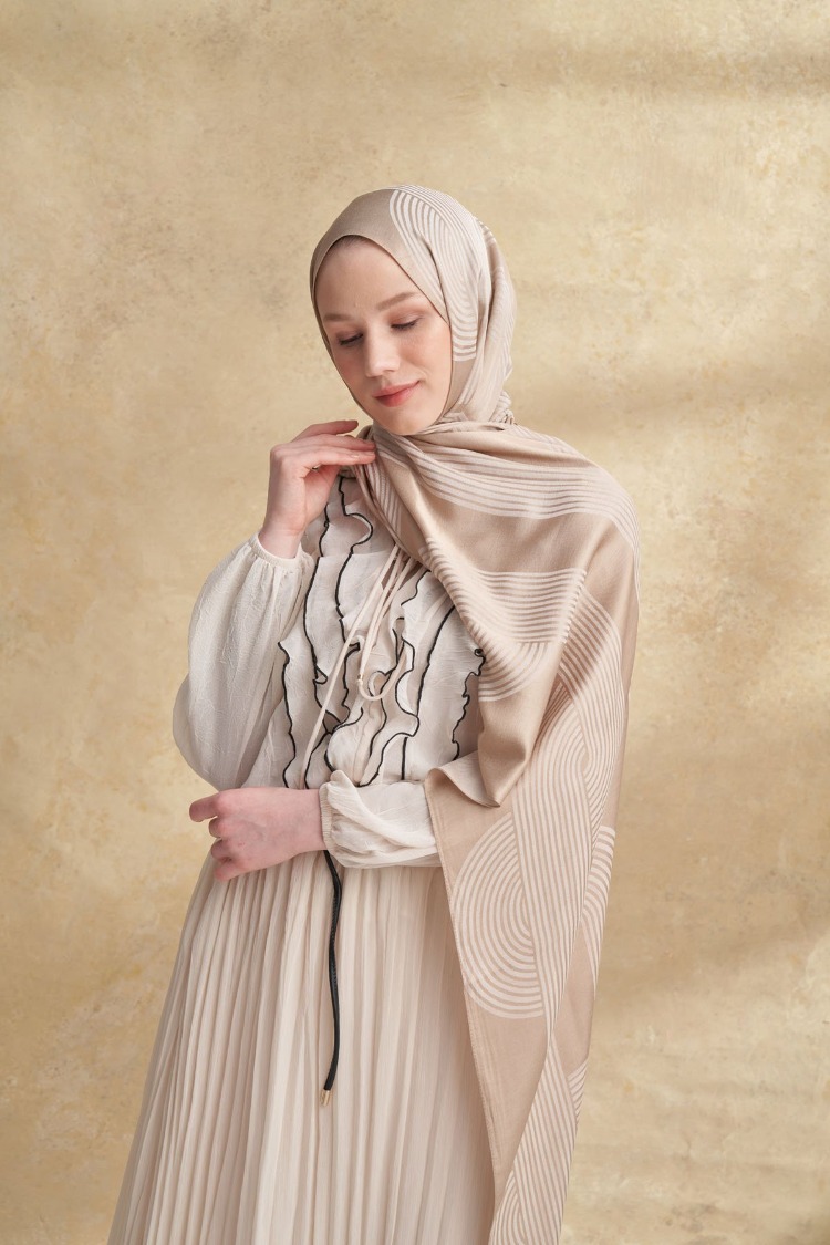 Armanda - 3305 Fiori Jakar Line Desen - Bej