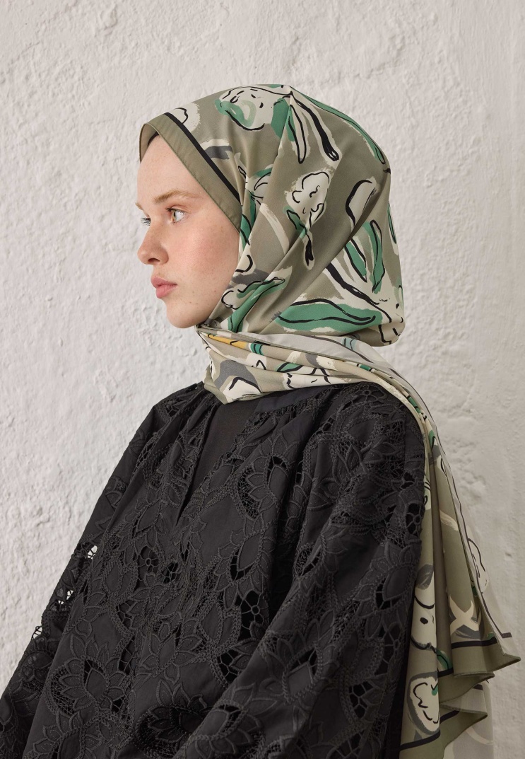 Fresh Scarfs - Aspen Desen Şal - Naturel Bej