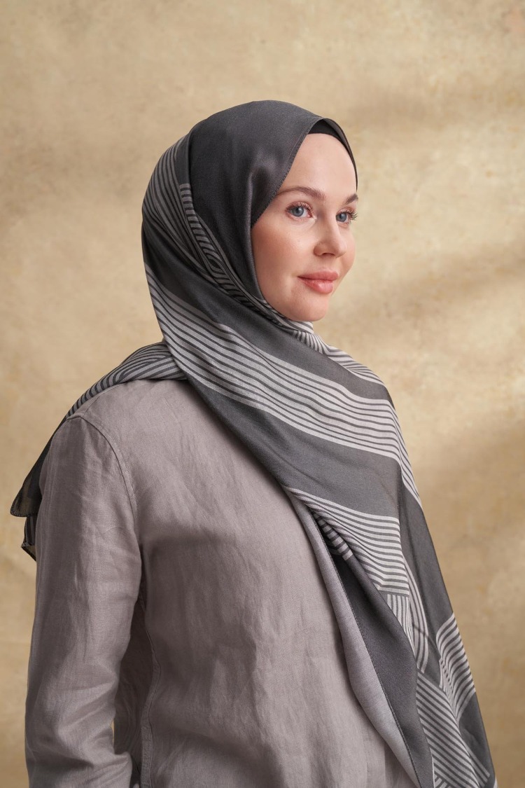 Armanda - 3305 Fiori Jakar Line Desen - Gri