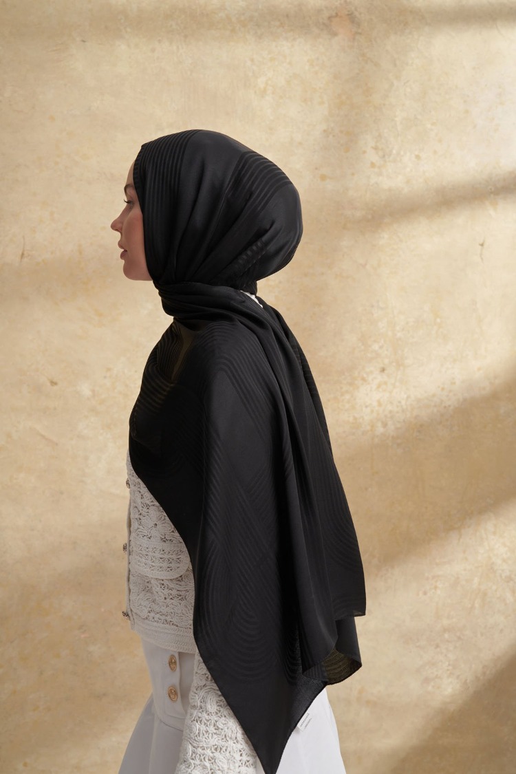 Armanda - 3305 Fiori Jakar Line Desen - Siyah