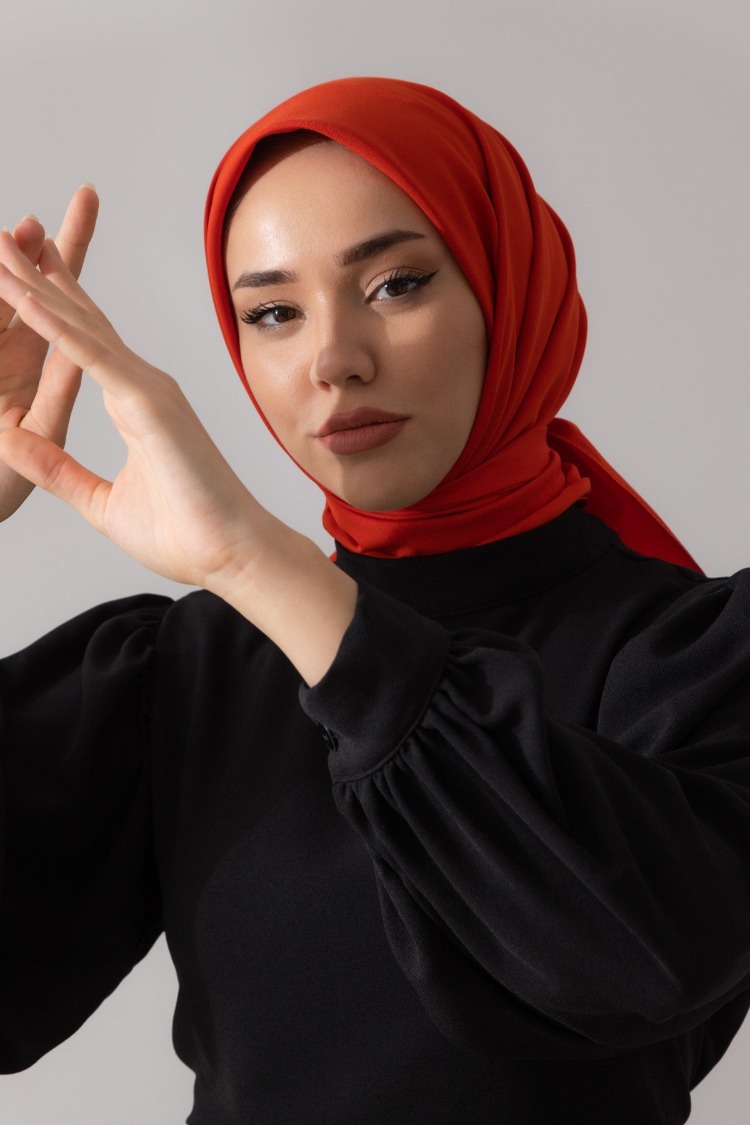 Silk Home Twill Eşarp 11343 - Turuncu