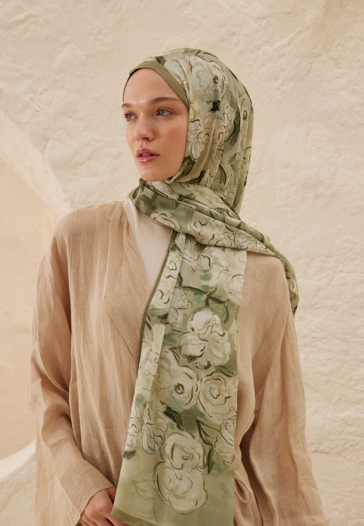 FRESH SCARFS - Linda Desen Rami Şal - Çağla