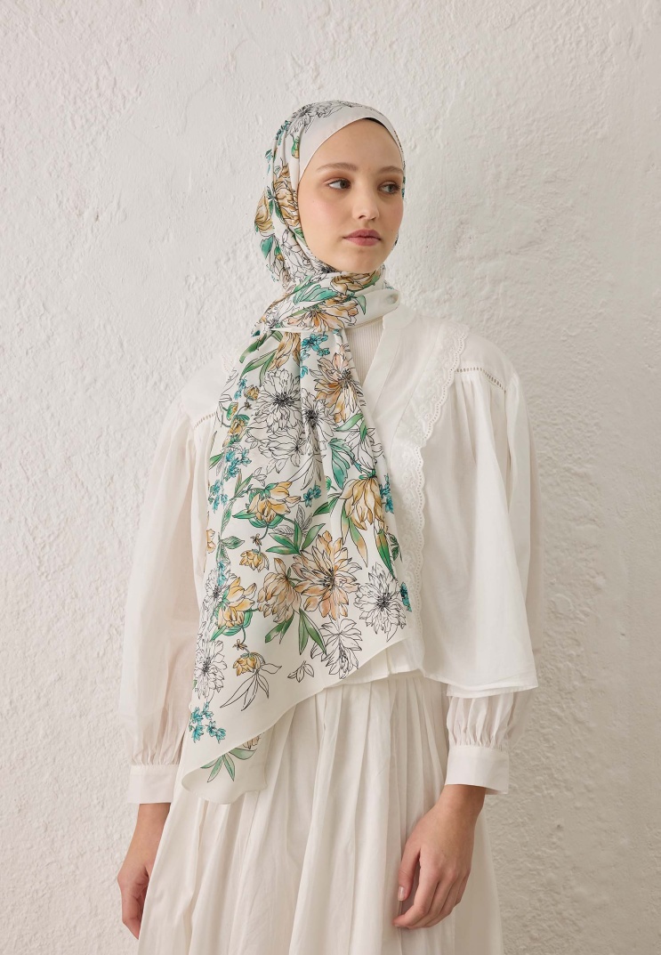 FRESH SCARFS - Aster Desen Şal - Somon