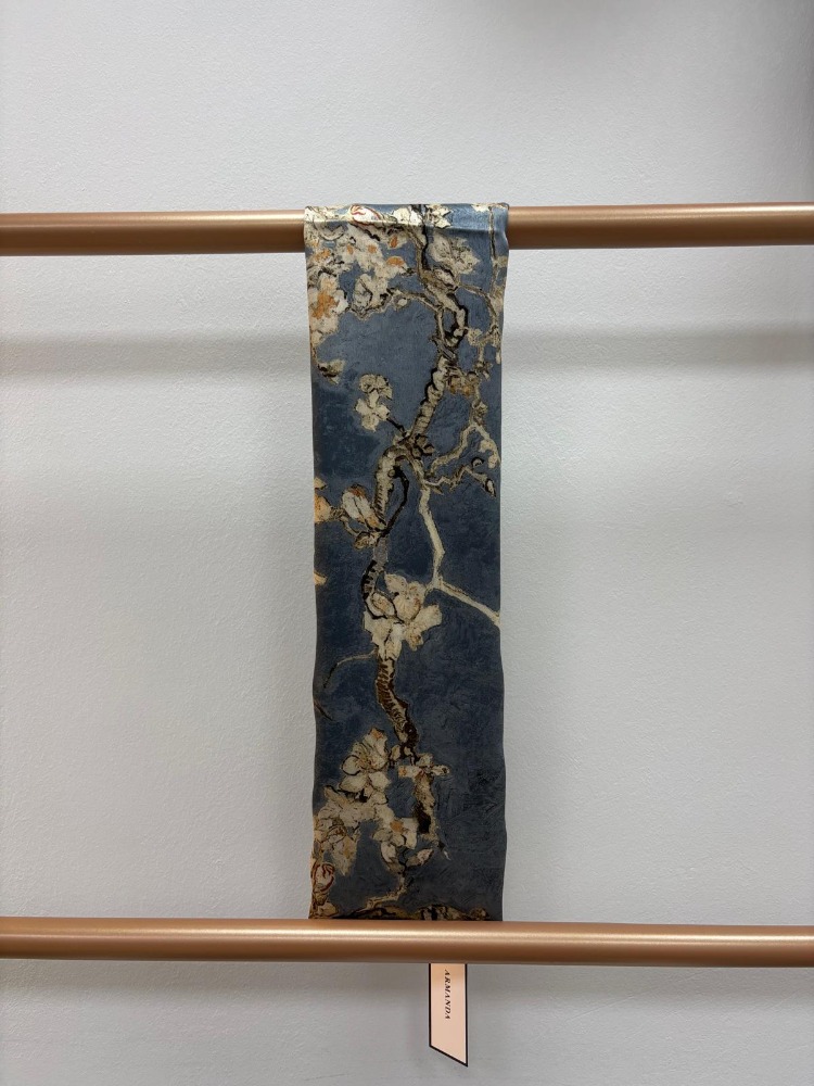 ARMANDA - 4464 Van Gogh Şal - Sis Mavisi