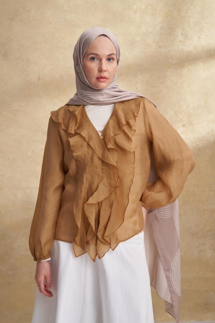Armanda - 3305 Fiori Jakar Line Desen - Vizon