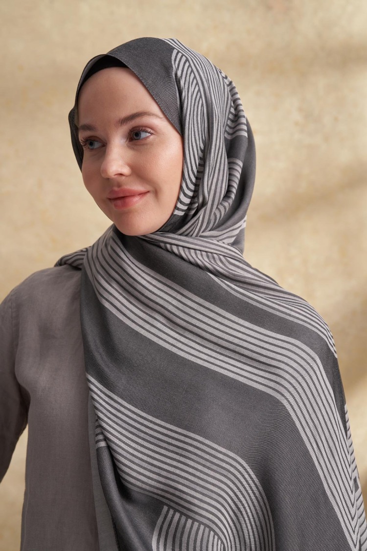Armanda - 3305 Fiori Jakar Line Desen - Gri