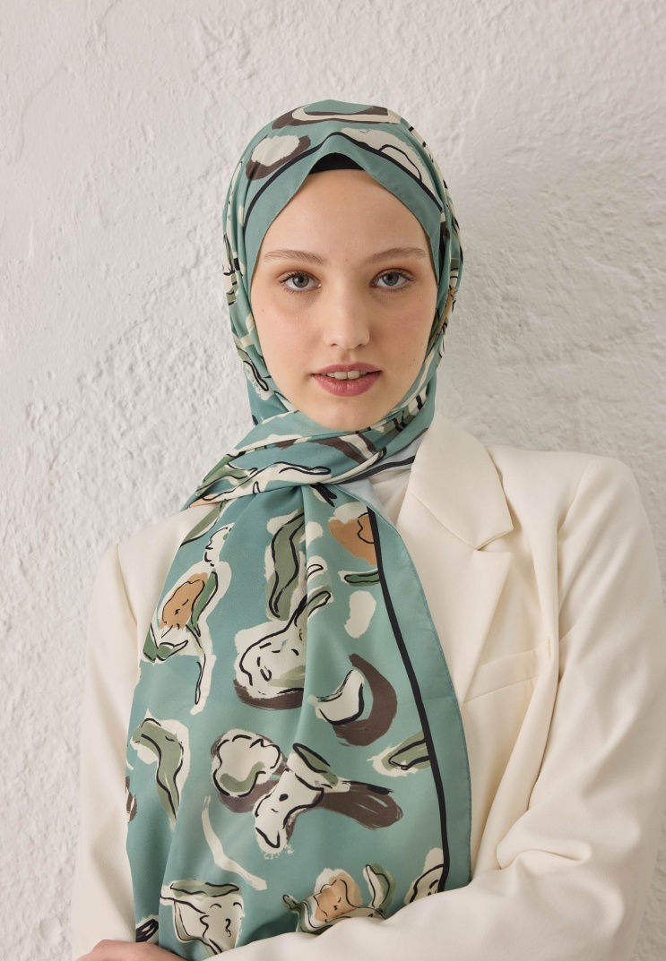 Fresh Scarfs - Aspen Desen Şal - Mint