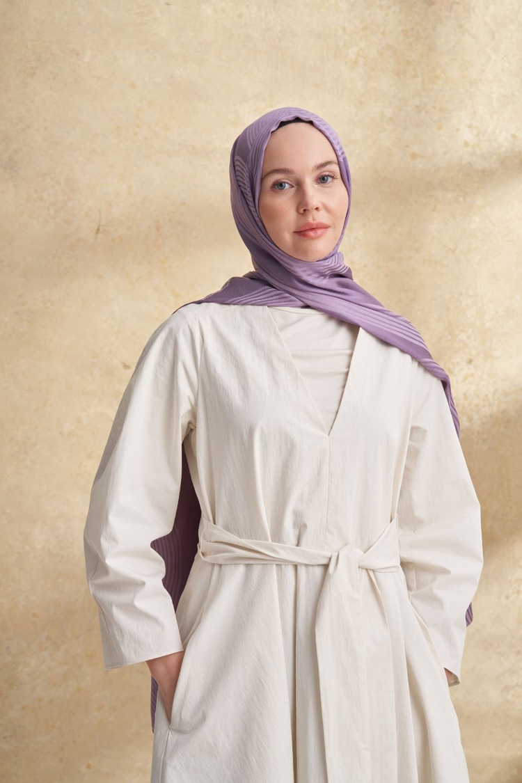 Armanda - 3305 Fiori Jakar Line Desen - Leylak