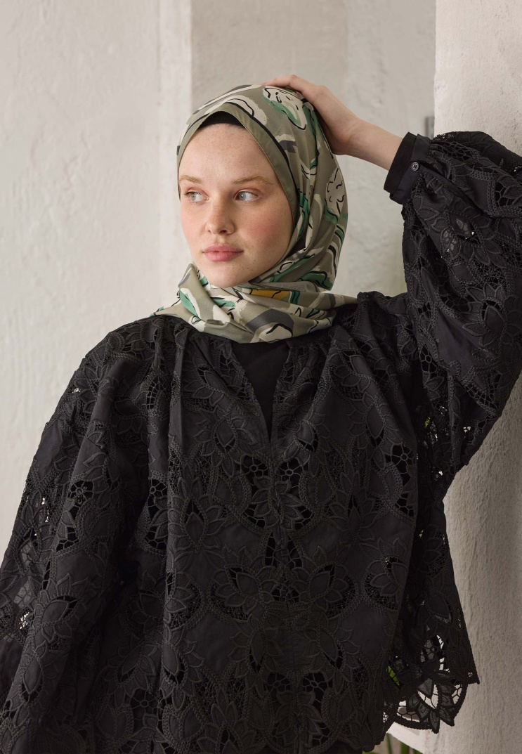 Fresh Scarfs - Aspen Desen Şal - Naturel Bej