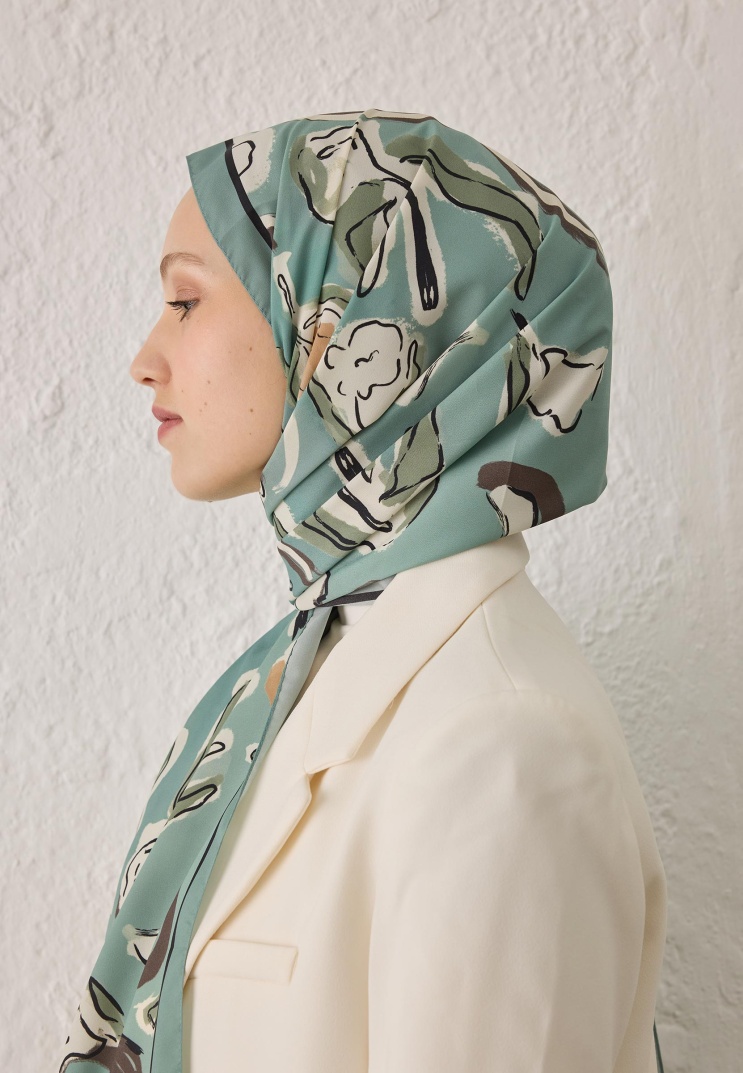 Fresh Scarfs - Aspen Desen Şal - Mint