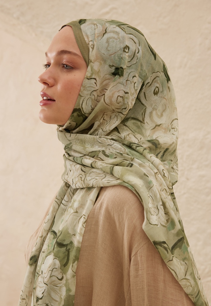 FRESH SCARFS - Linda Desen Rami Şal - Çağla