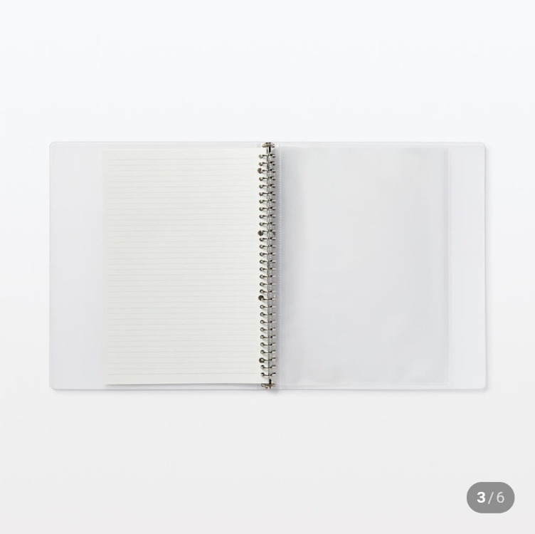 Muji refil defter binder A4 / 30  delikli