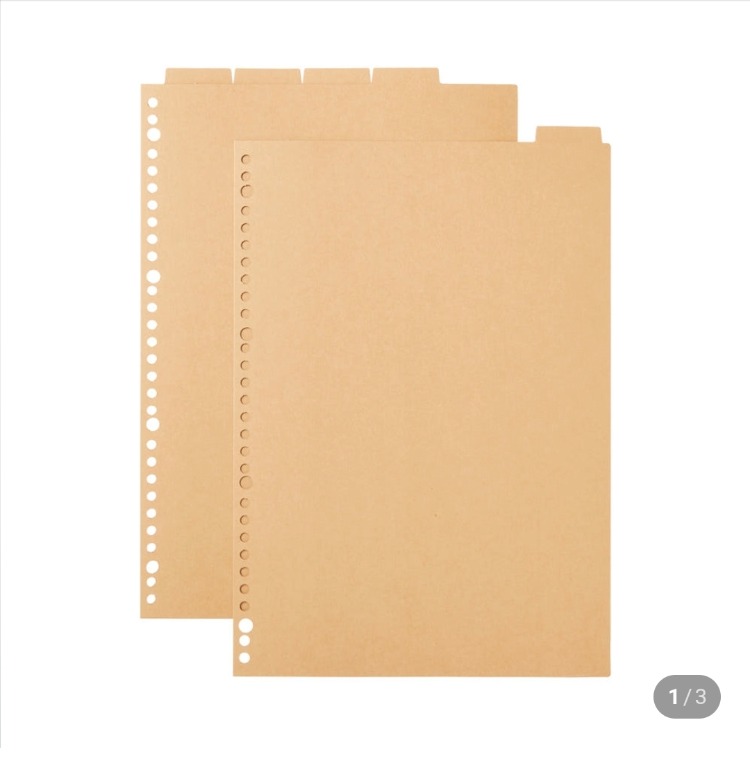 Muji index A4 