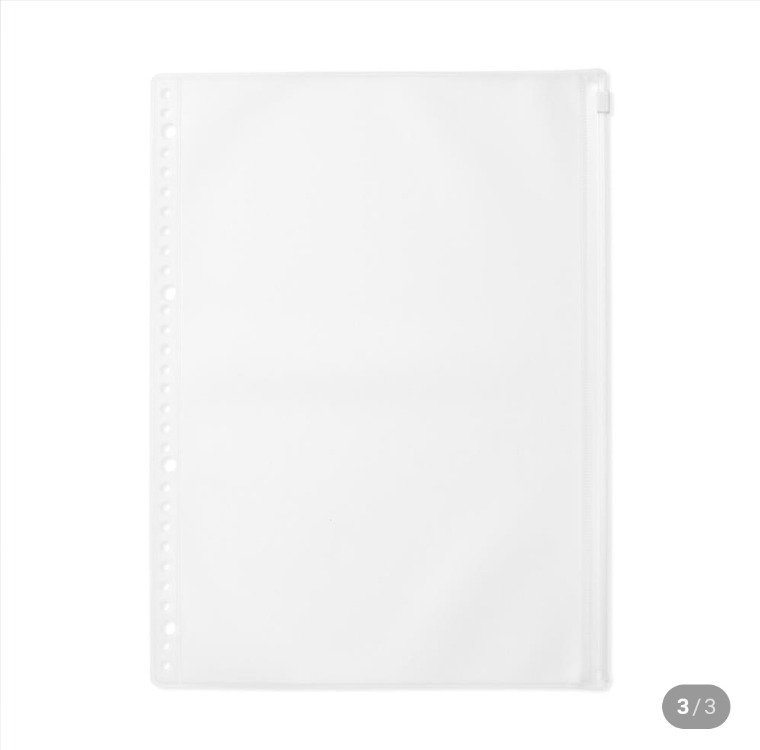 Muji A4 zipper(fermuarlı) sayfa