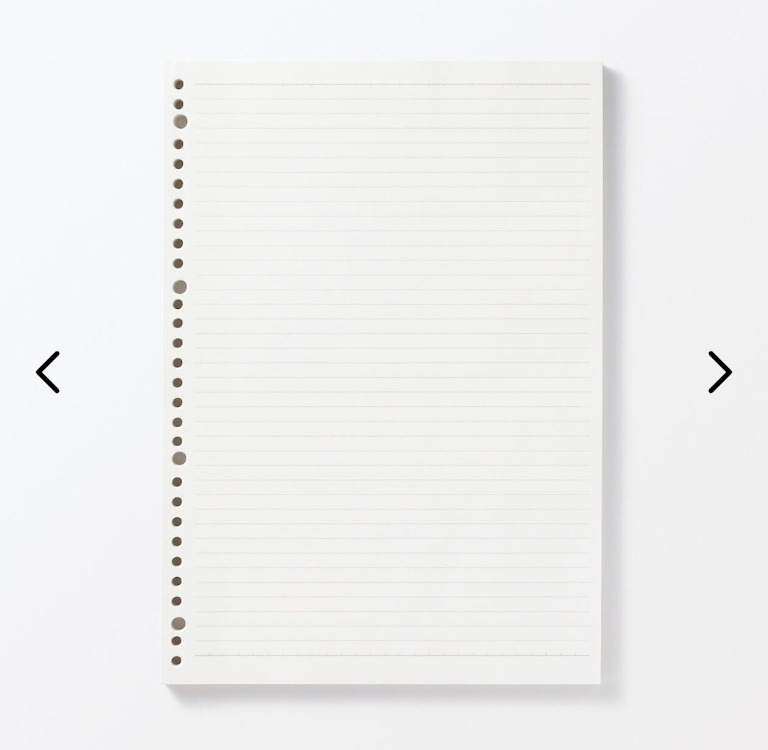 Muji defter refil A4 / 100 sayfalı