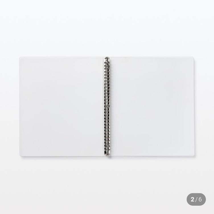 Muji refil defter binder A4 / 30  delikli