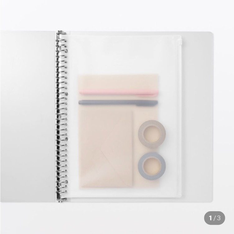 Muji A4 zipper(fermuarlı) sayfa