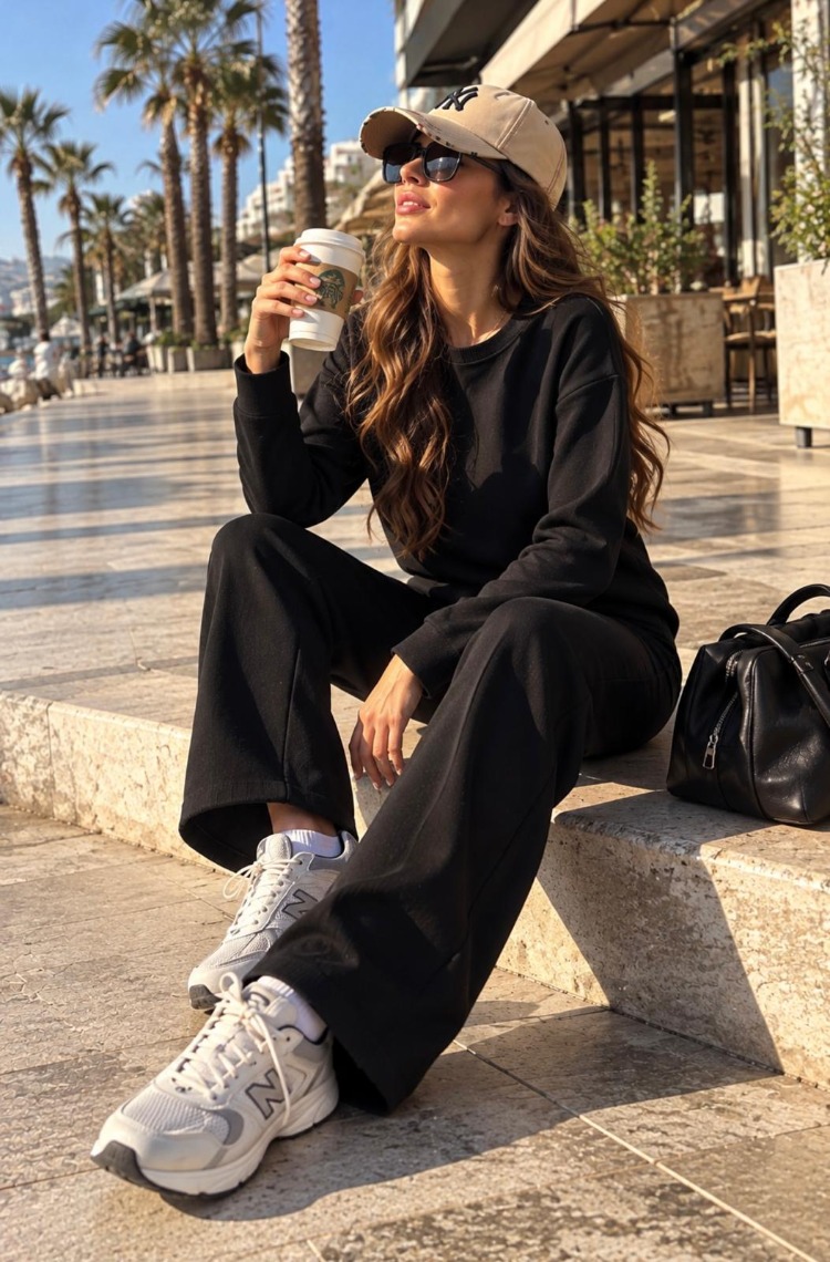 Siyah İspanyol Paça Selanik Takım