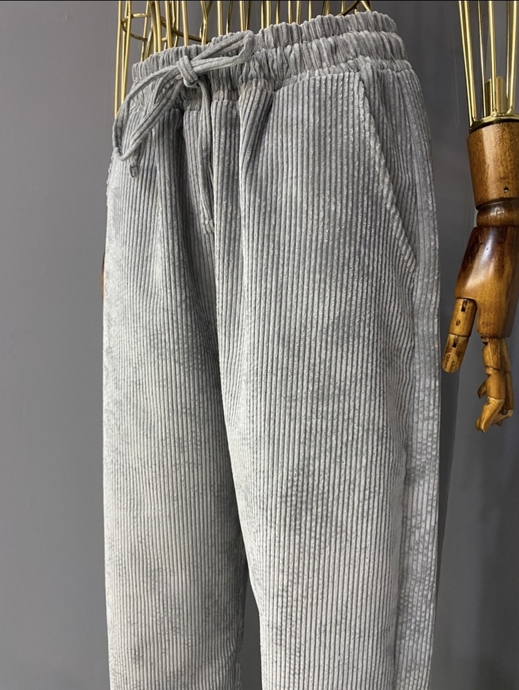 Basic kadife pantolon 