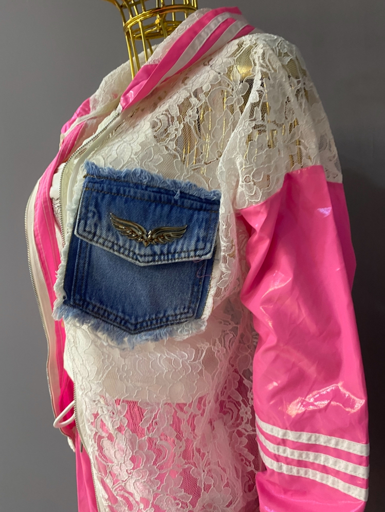 Tasarım eşofman takımı Pink üçlü 
