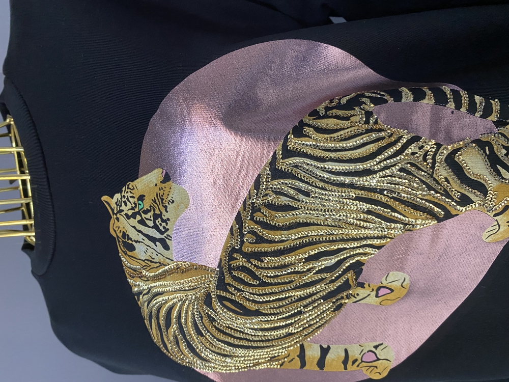 Leopar baskılı sweatshirt