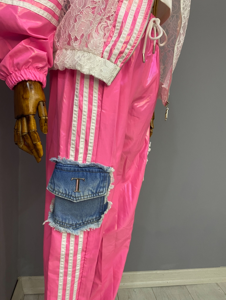 Tasarım eşofman takımı Pink üçlü 