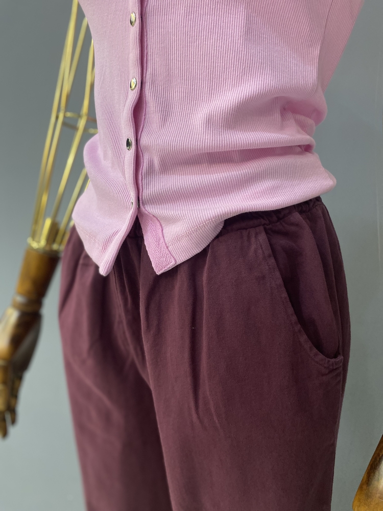 Bordo yan cep pantolon 