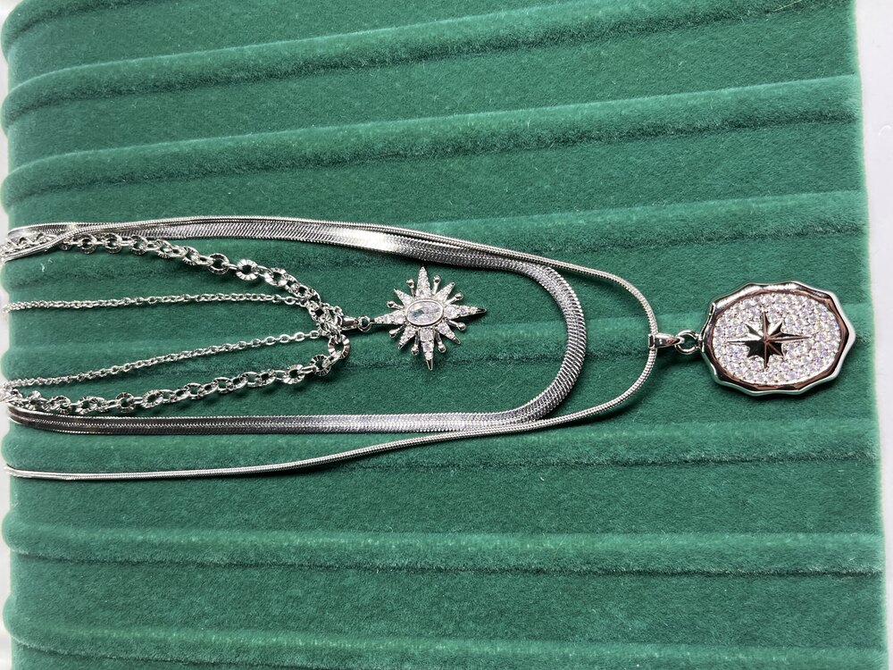 Dörtlü Silver Kolye