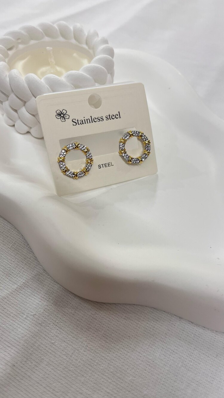 Gold-Silver Küpe