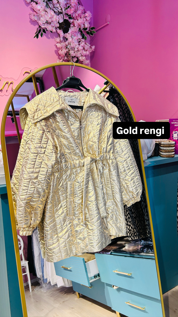 Gold trençkot 