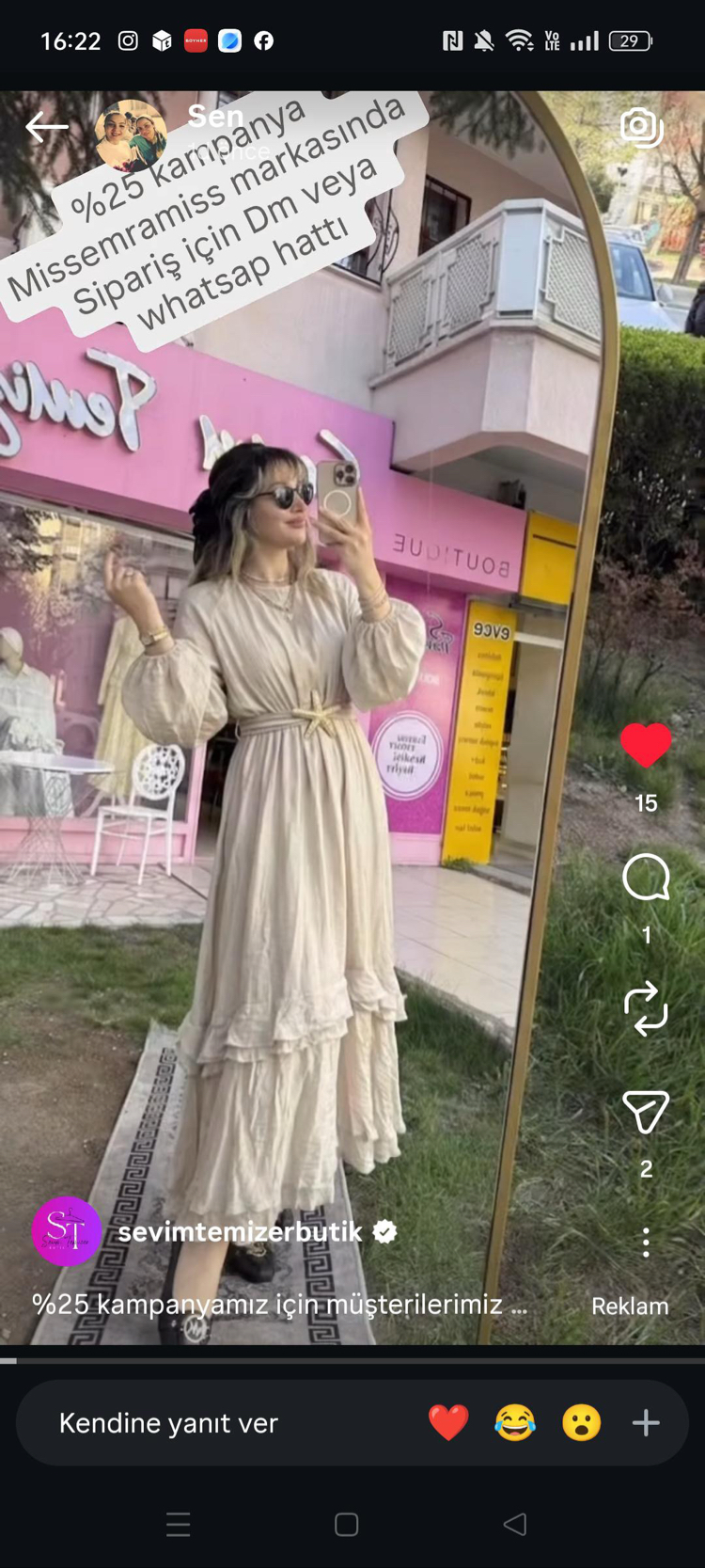 Elbise kemer detaylı 